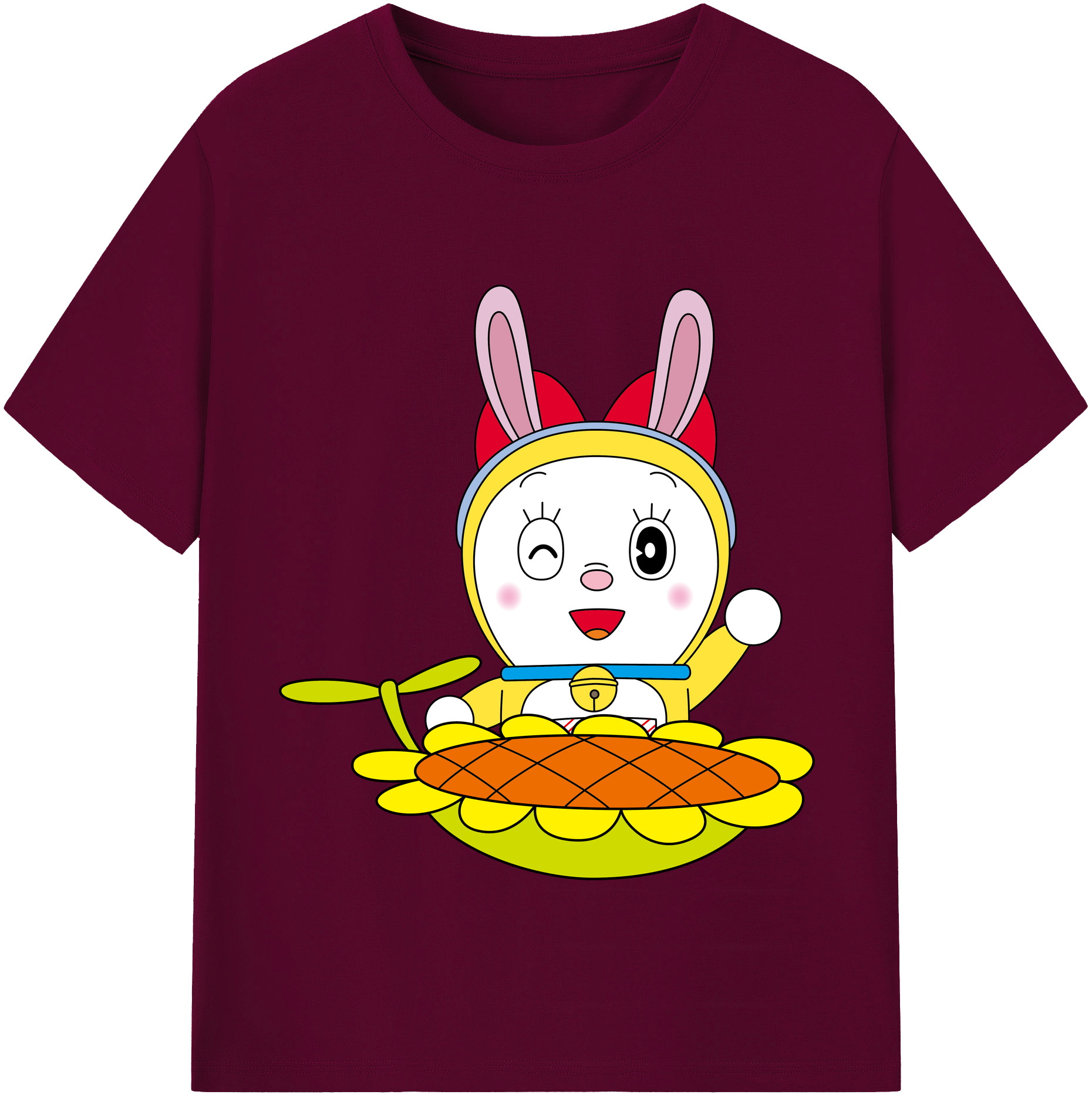 （画像用） ドラえもん ドラミ Doraemon Dorami レディースカジュアルプリントTシャツ（綿100％）